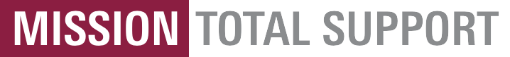 Text that reads Mission: Total Support