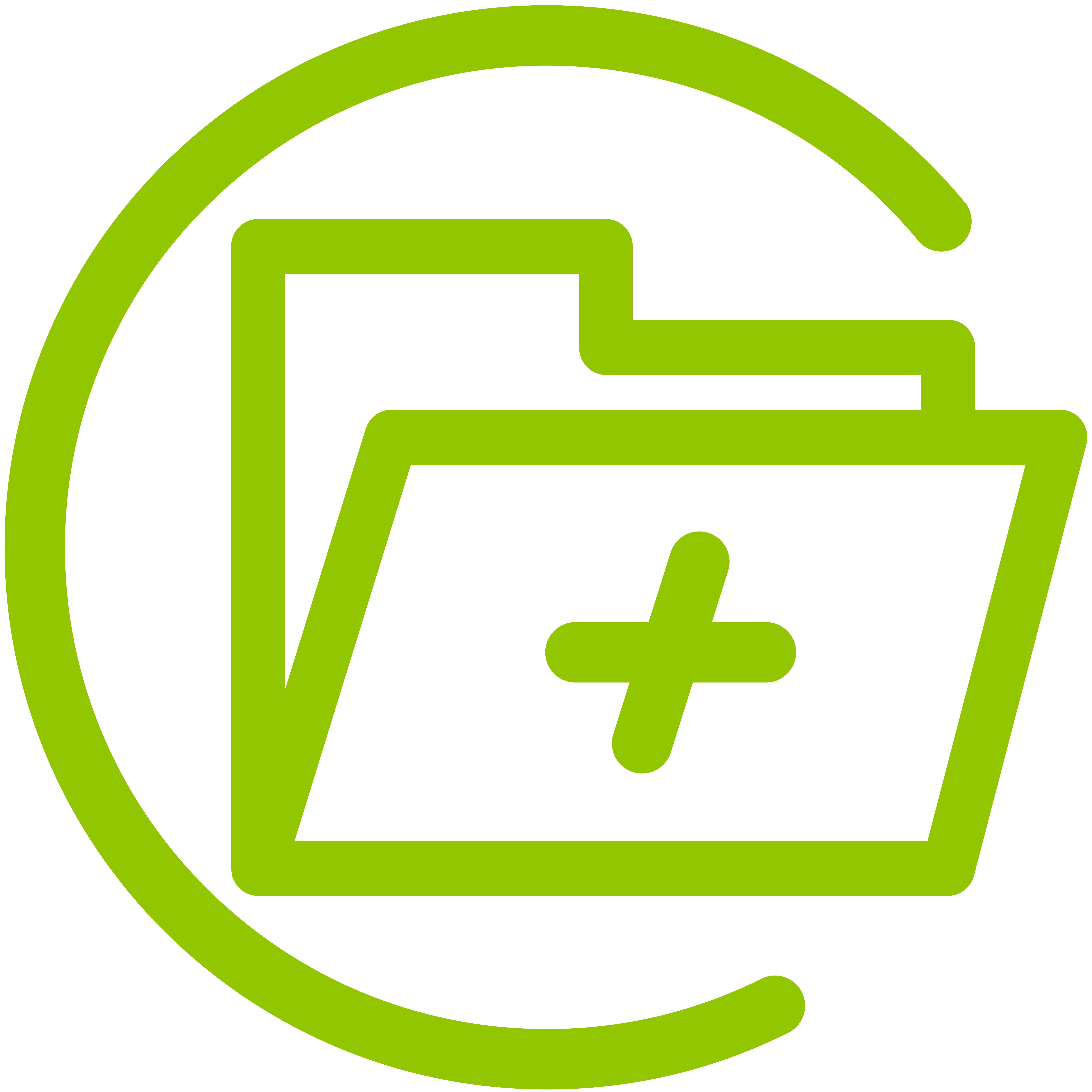 Folder with medical cross icon