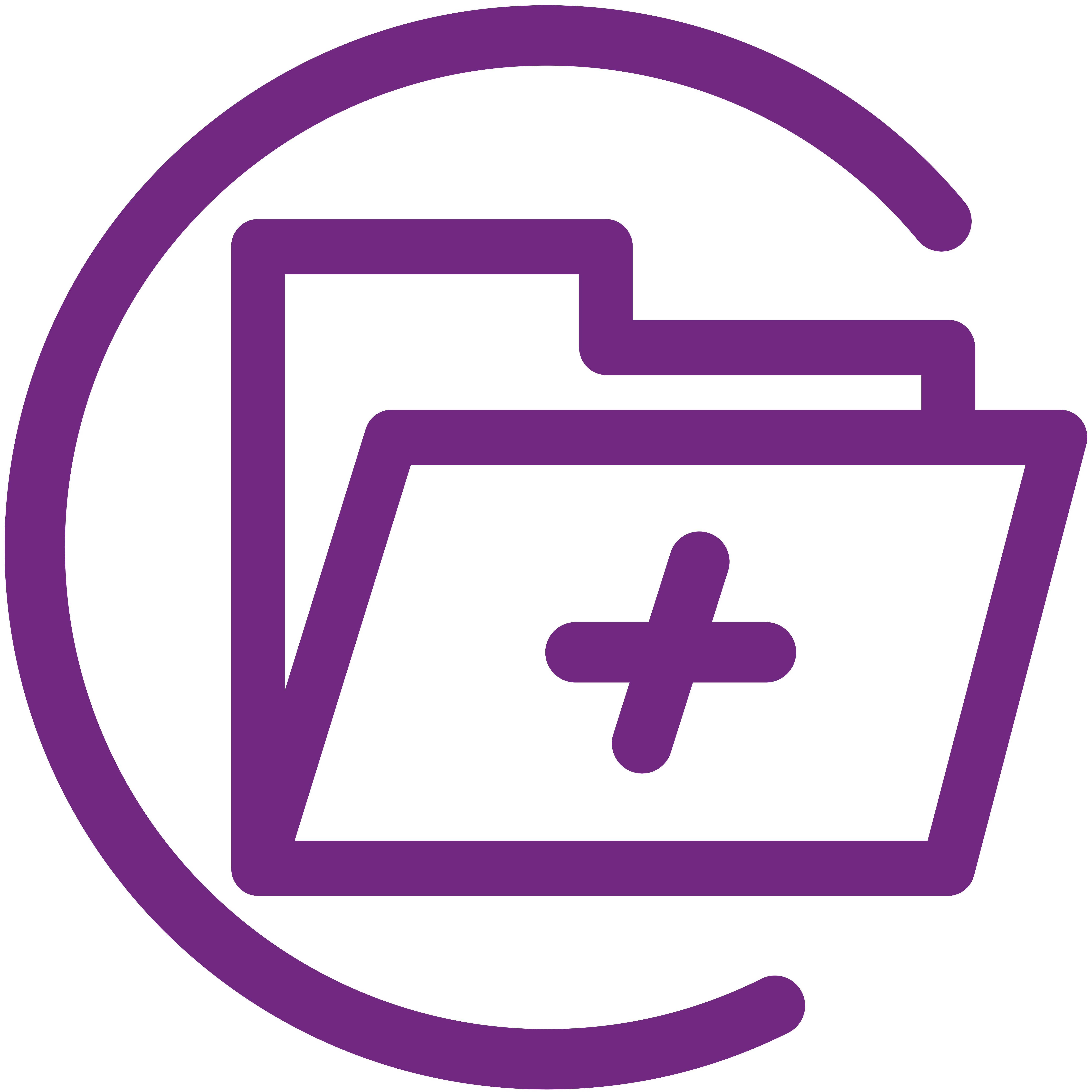 Folder with medical cross icon